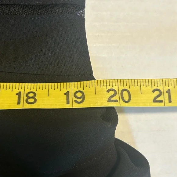 Adrianna Papell layered v neck Elegant Black Sleeveless Dress Sz 18W - Picture 9 of 10